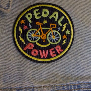 Нашивка на рюкзак и на одежду. Pedal Power