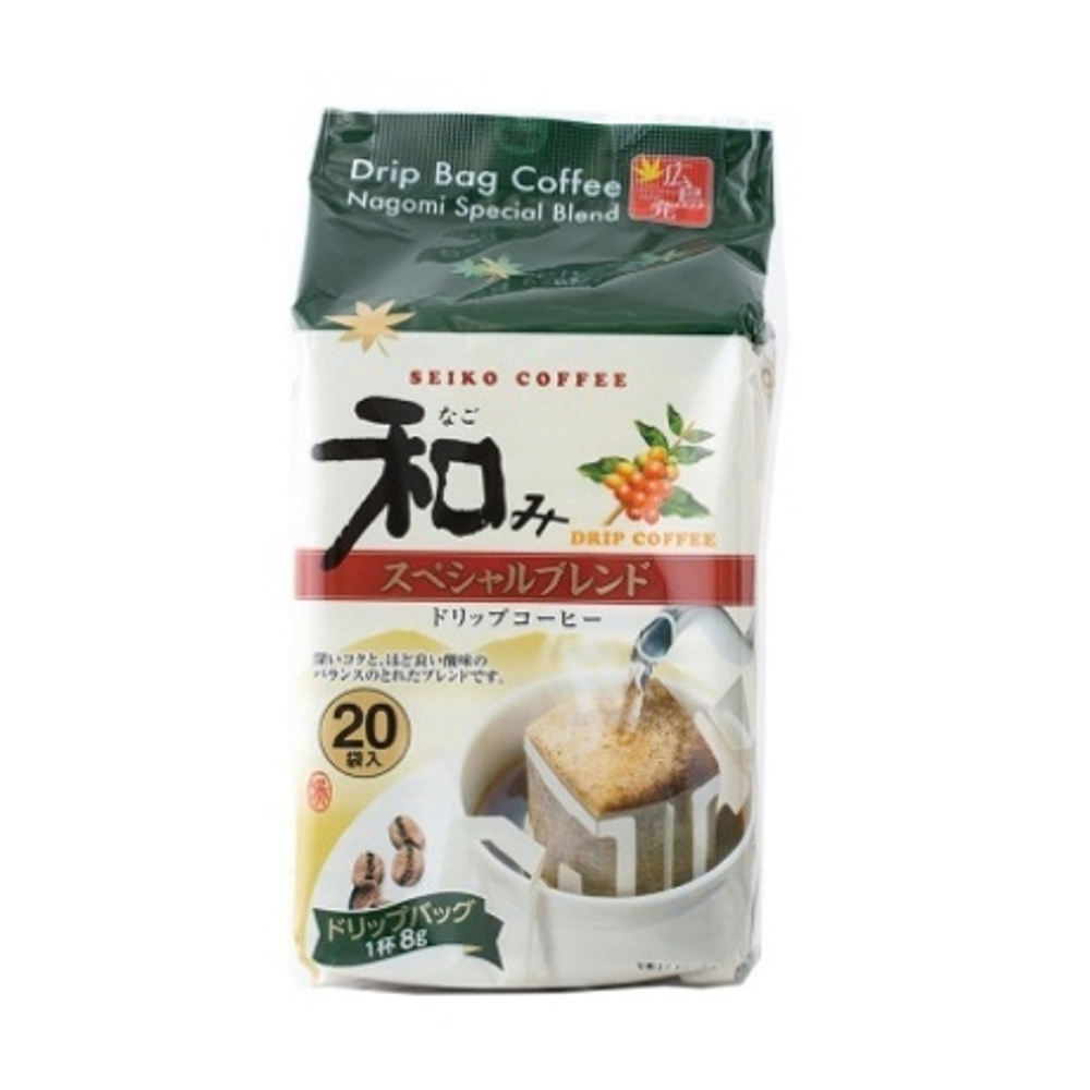 Кофе молотый в дрип-пакетах 20 шт * 8 г Seiko Coffee Nagomil Blend Drip Bags Coffee (мягкая упаковка)