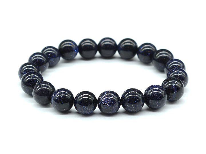 Браслет Авантюрин синий шар 10 мм