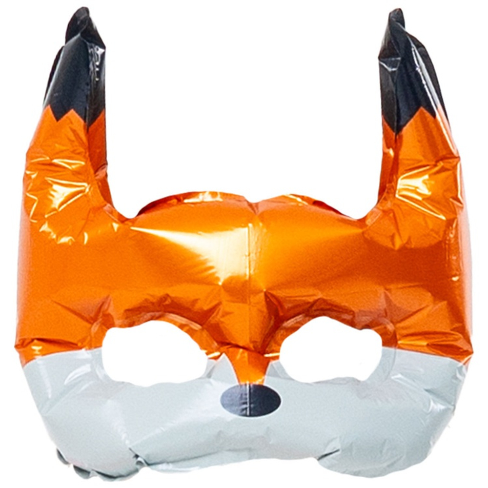 Шар Фольгированный Маска Лиса (Оранжевый)