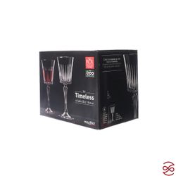 Набор бокалов для вина AS Crystal Timeless Платиновая полоса 300мл (6шт)