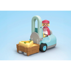 Playmobil - Junior Экологический лоток с вилочным тележкой 71691