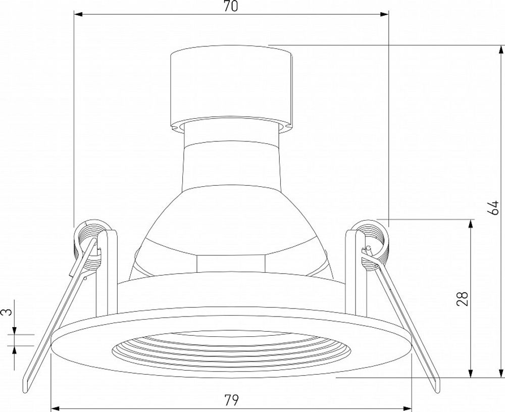 Встраиваемый светильник Elektrostandard City a067705