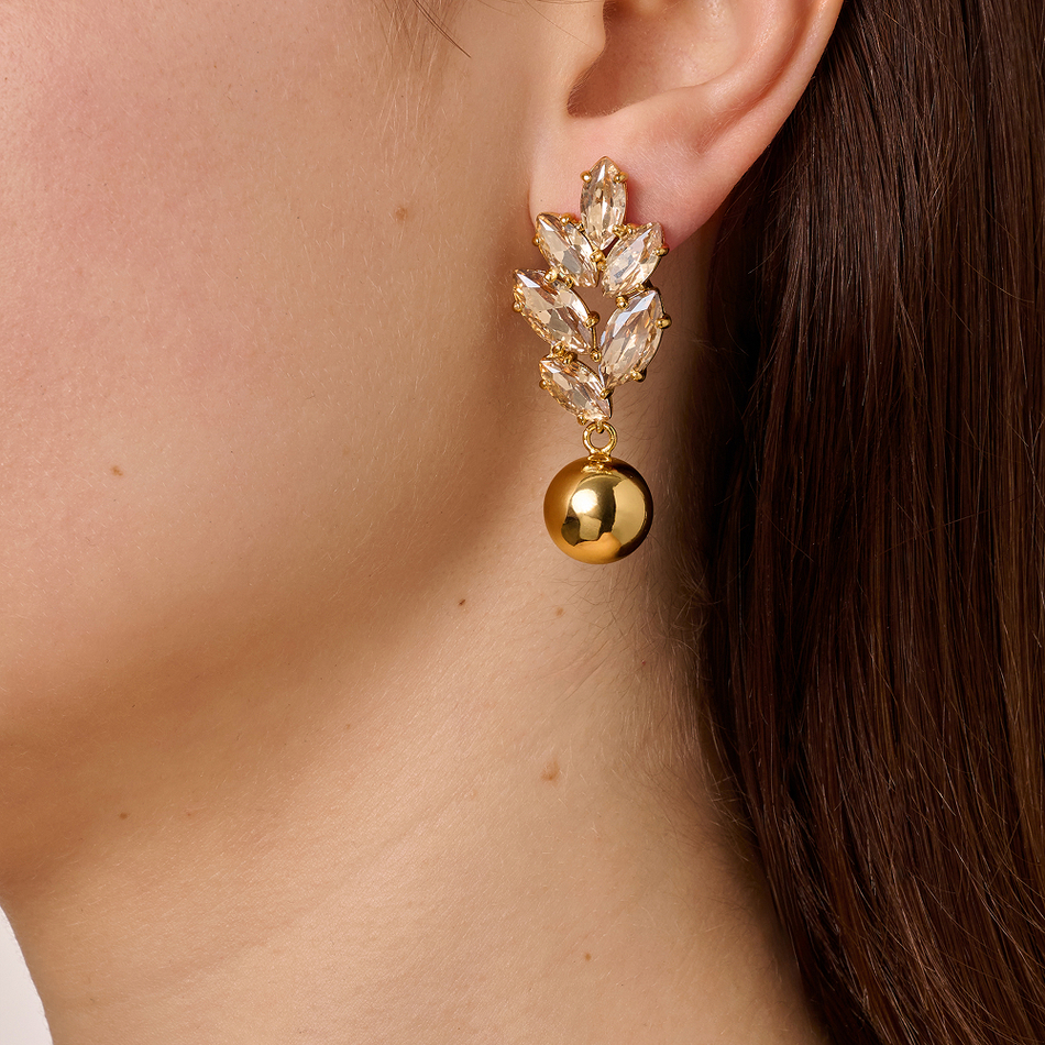 Серьги Dyrberg Kern BALETE SG GOLDEN 470025