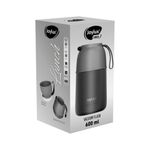 Термос 0,6 л для еды/напитков с широким горлом, JOYLUX (ДЖОЙЛЮКС) LUNCH, нержавеющая сталь SUS304, ложка-вилка, 700326