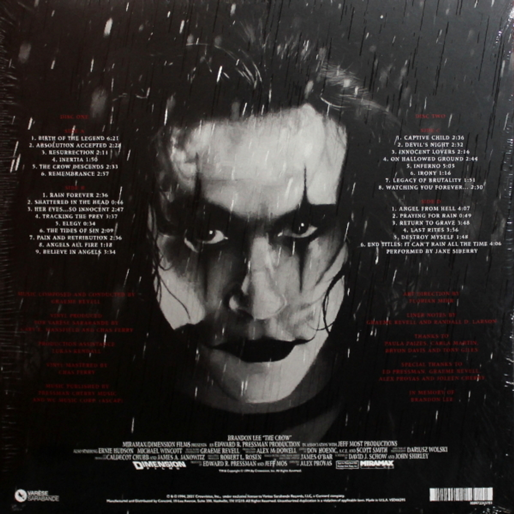 Soundtrack / Graeme Revell: The Crow (Original Motion Picture Score) (2LP)