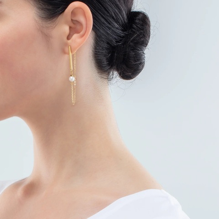 Серьги Coeur de Lion White-Gold 1113/21-1416