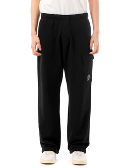 Брюки C.P. Company Diagonal Raised Fleece Cargo Lens Black