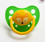 Соска-пустышка латексная анатомическая «Милые зверята», с колпачком, от 0 мес., цвета МИКС 2103032