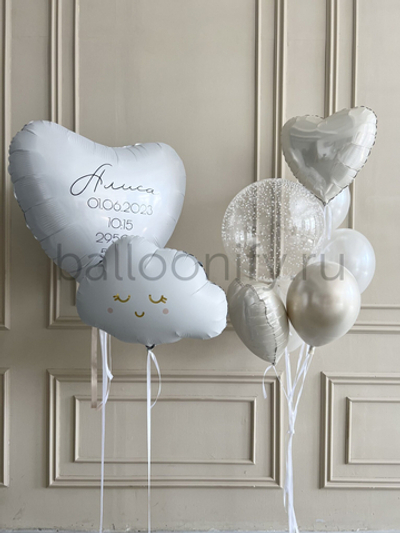 Набор шаров для новорожденного "Облачко радости"