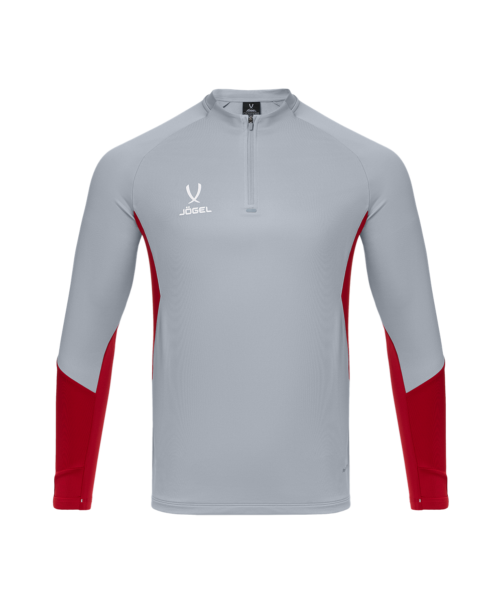 Джемпер тренировочный JOGEL PREMIER PerFormDRY Training Zip Top, серый/темно-красный