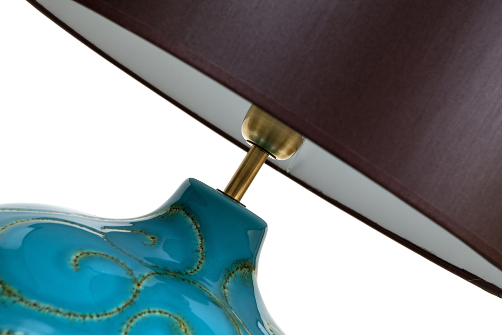 Элитная лампа настольная Marrocos голубая от Sporvil