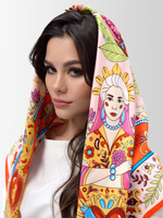 Платок «Матрёшки. Латинская Америка»