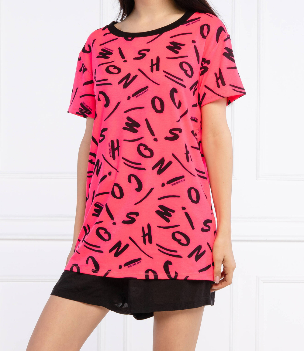 футболка Moschino - фуксия(1916 2135)