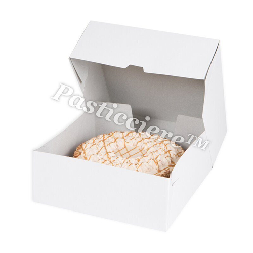Pasticciere Короб для тортов 255*255*105 мм (белый), 60шт