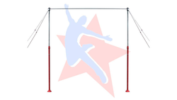 Перекладина гимнастическая - универсальная - на растяжках