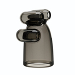 Дымчатая насадка-мастурбатор с вибрацией Vibrating Crystal Cap II (Цвет: дымчатый)