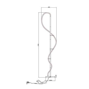 Светодиодный напольный светильник 30W 3000K A2850PN-35PB медь Klimt Arte Lamp