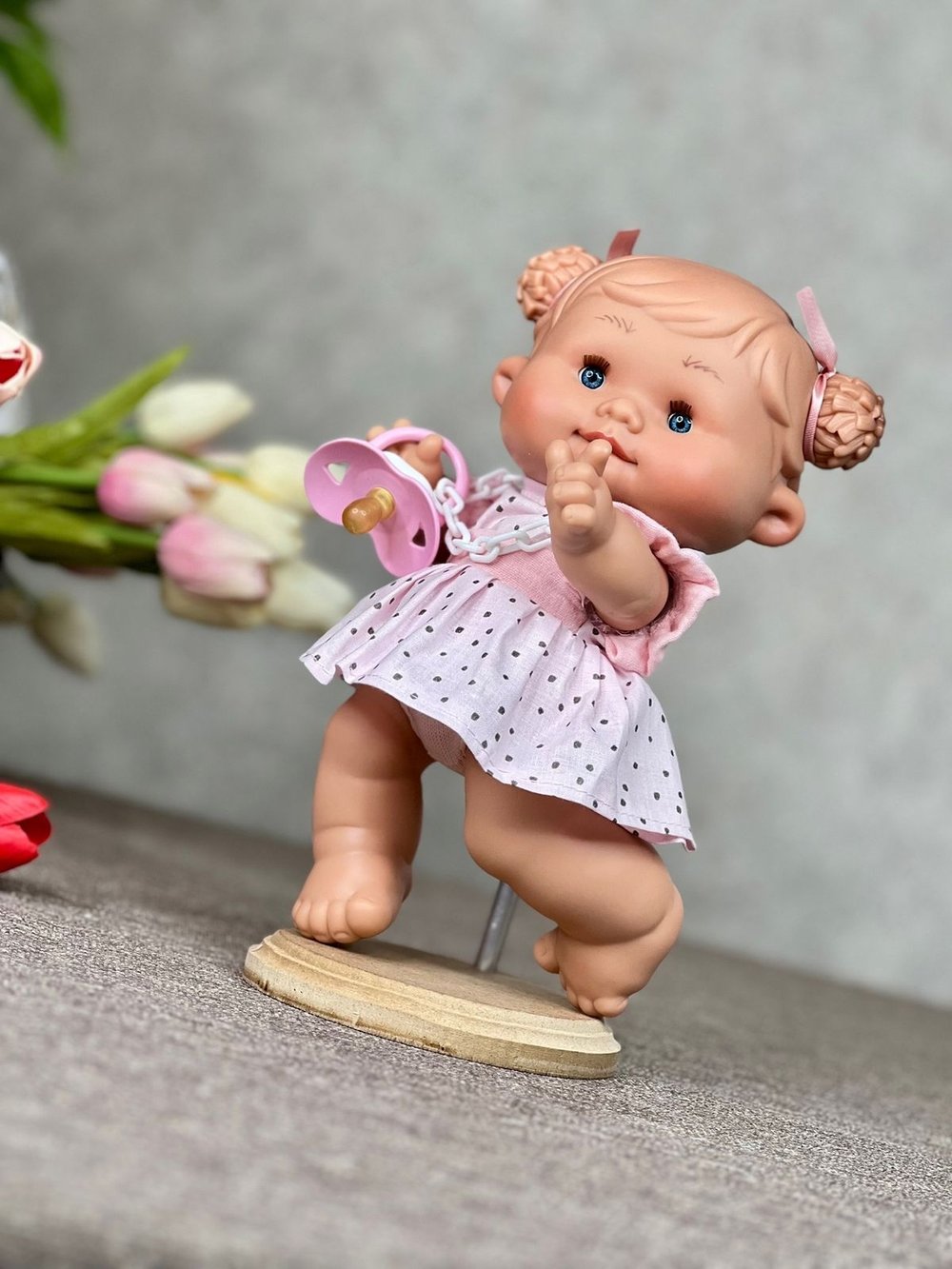 Пупс Nines 26см PEPOTE с закрыв.глазками (N814K2)