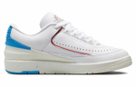 Кроссовки Jordan Air Jordan 2 Low "Gym Red And Dark Powder Blue" (Женская размерная сетка)