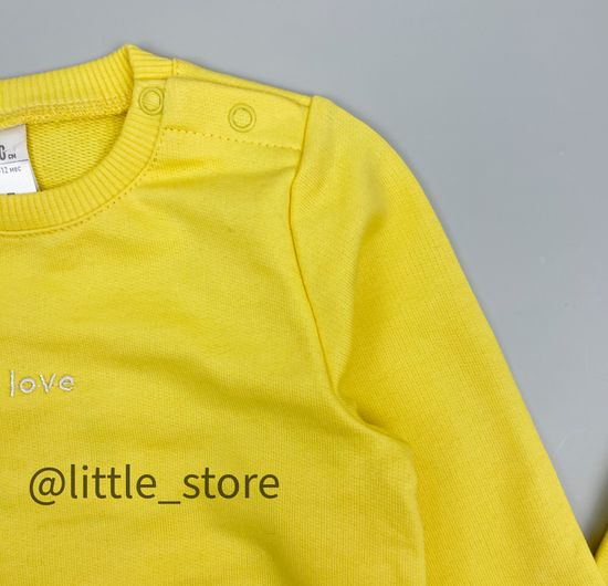 Комплект из футера "One love" Желтый