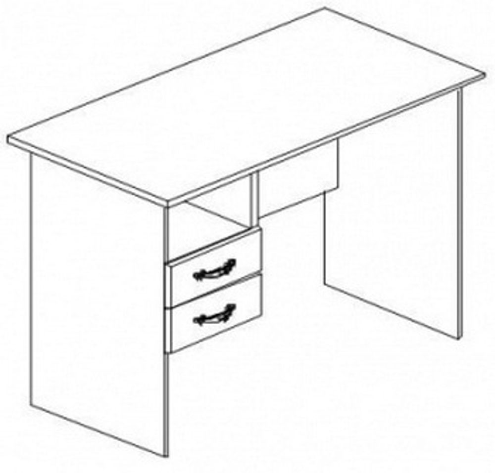Стол однотумбовый 1200 Рубин 41.(42).42