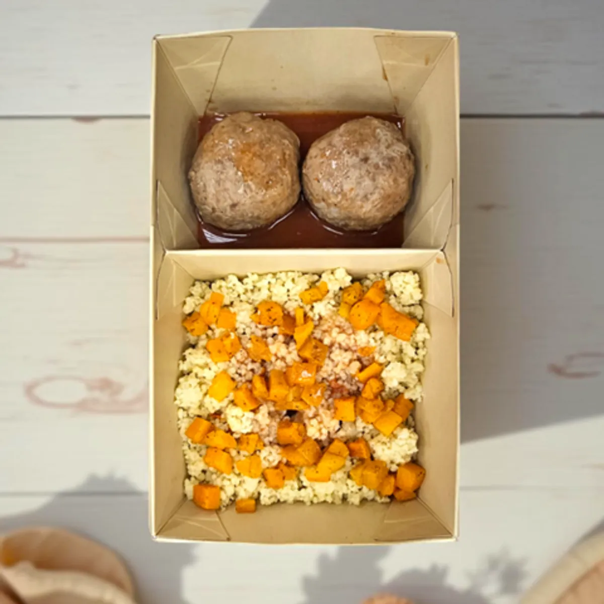 Фотография Кускус с тыквой и фрикадельками / 300 гр купить в магазине Афлора