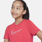 Одежда для тенниса Девочки, Футболка NIKE DRI FIT ONE SS TOP .