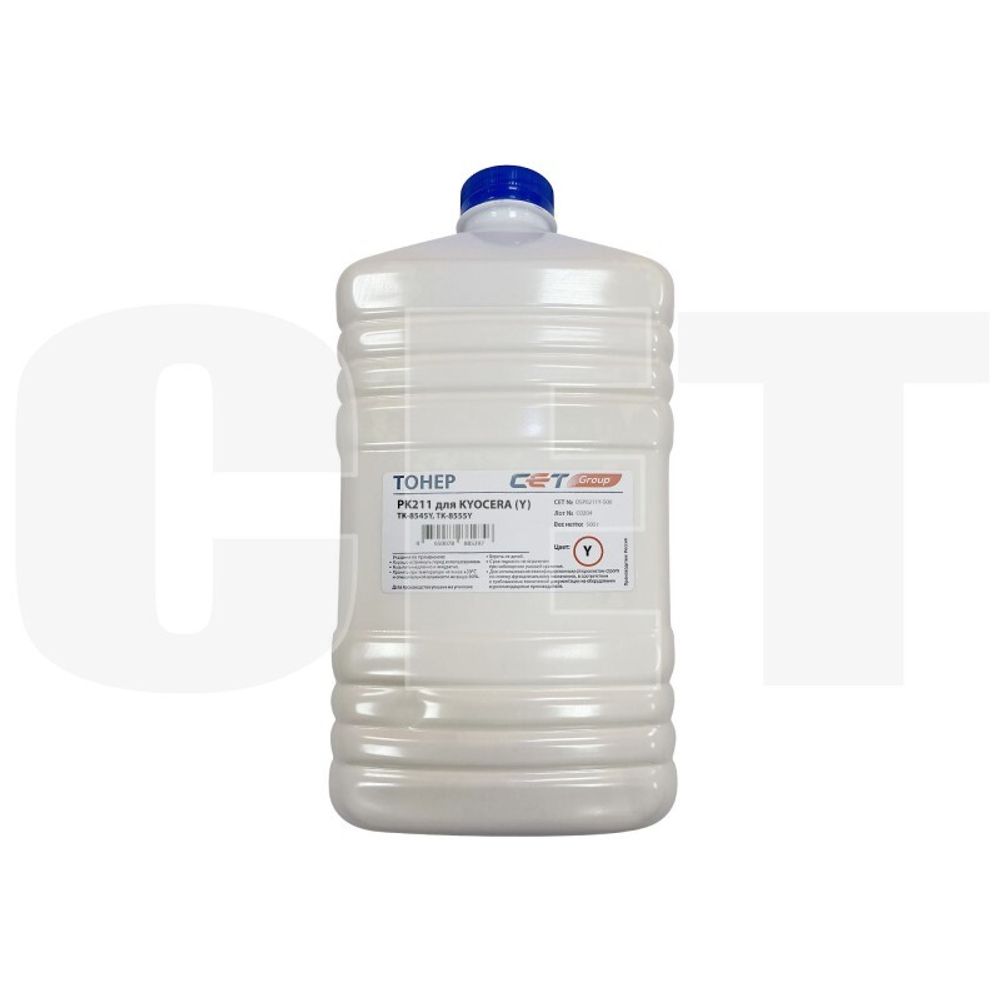 Тонер PK211 TK-8545Y, TK-8555Y для KYOCERA TASKalfa 5054ci/6054ci (Japan) Yellow, 500гр, OSP0211Y-500