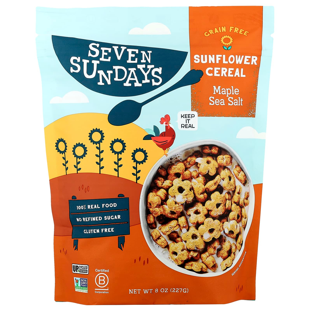 Seven Sundays, Подсолнечные хлопья, кленовая морская соль, 227 г (8 унций)
