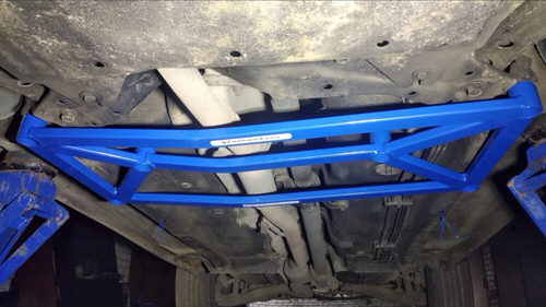 Усилитель жесткости передний нижний 6-и точечный Mitsubishi Outlander 2 XL, Citroen C-Crosser и Peugeot 4007 (ПОД ЗАКАЗ)