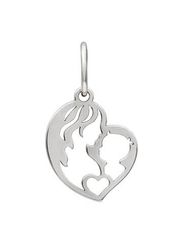 Мать и дитя подвеска из серебра