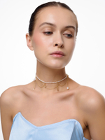 Колье "Pearl Trio Stars" Gold