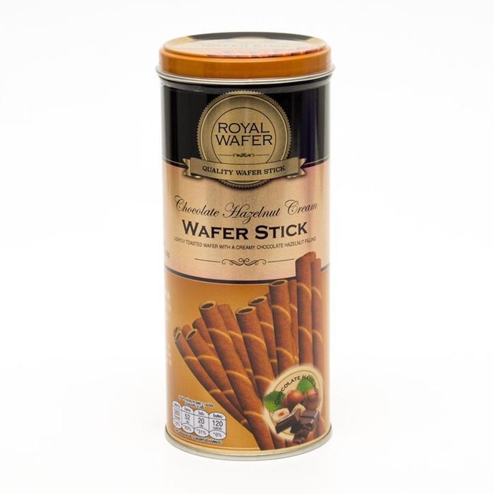 Вафельные трубочки Royal Wafer шоколадно-ореховые 125 г 3 шт