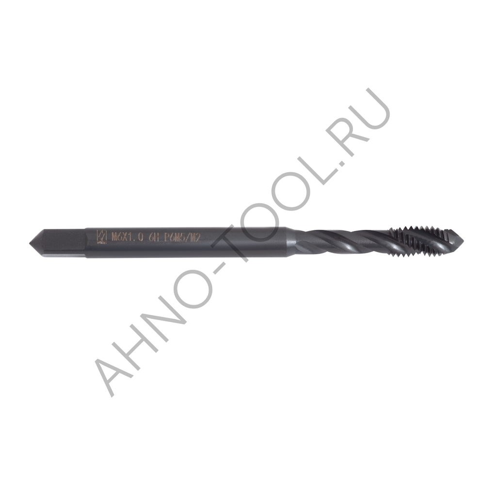 Метчик м/р  М6,0х1,0 Р6М5/М2 DIN371 BLACK OXIDE, с винтовой канавкой, ТОЧИНТЕХ