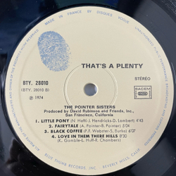 Винтажная виниловая пластинка LP The Pointer Sisters That's A Plenty (Франция 1974)