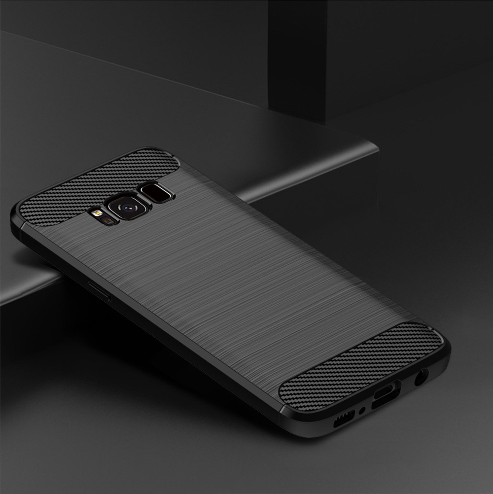 Чехол для Samsung Galaxy S8 цвет Black (черный), серия Carbon от Caseport