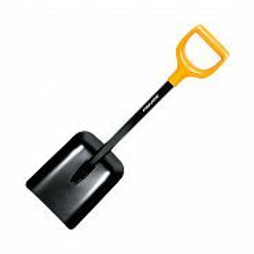 Лопата совковая укороченная Fiskars Solid, с черенком и ручкой, 780 мм (1/4) 1026649