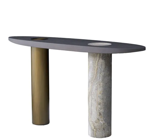 Консоль Enn 140х78 см, металл, мрамор