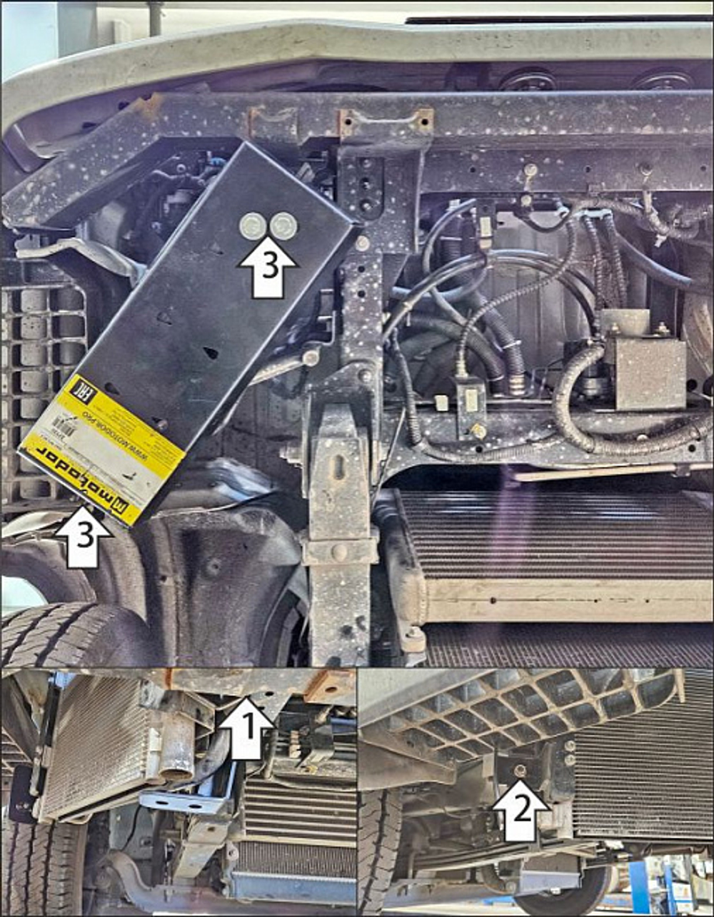 радиатора кондиционера, 3 мм, Сталь. для Kamaz Компас 9 2023-н.в., Motodor.27720