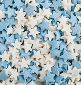 Посыпка звездочки бело-голубые 100 гр