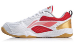 LINING Ma Long Signature Table Tennis Shoes "White Red" Women"s