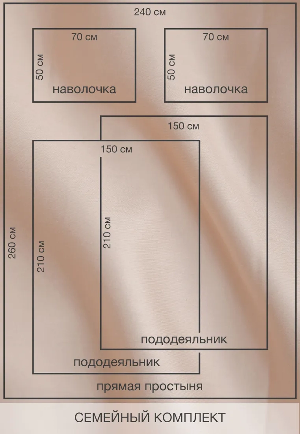 Постельное белье Luxberry Лён и хлопок Бежевый