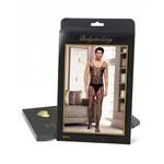 Боди сетка с цветочным принтом с чулками для мужчин (OS)