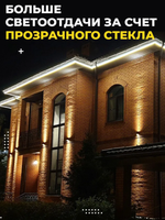 Уличный 2х-лучевой фасадный архитектурный светильник 6W