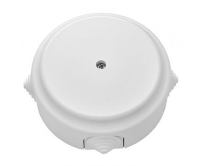 Монтажная коробка с сальниками накладная/распаечная коробка D124 "РЕТРО", белый