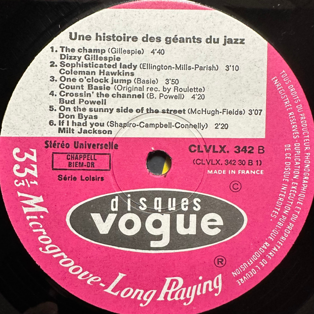 Сборник Une Histoire Des Geants Du Jazz 2LP (1969г.)