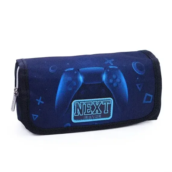 Penal / Пенал/  &quot;deVENTE. Next Level Gamer&quot; 20,5x9,5x7 см, прямоугольный для 40 предметов, отделение на молнии