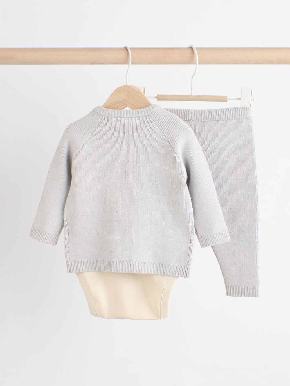 Комплект из трех предметов Next N22-284, Светло-серый, Молочный