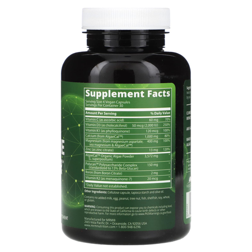 MRM Nutrition, Vegan Bone Maximizer, 120 веганских капсул